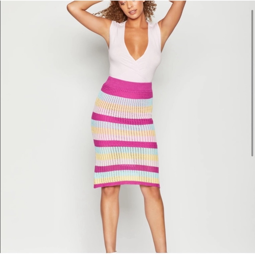 BCBGeneration Striped Skirt